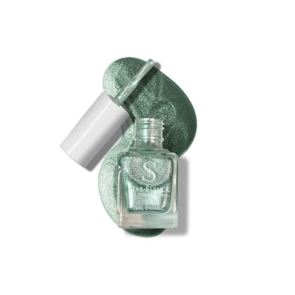 StarStruck by Sunny Leone - Sage Sparkle - Shimmer Nail Polish | Sparkling Finish & Smooth Application | Vegan & Cruelty-Free