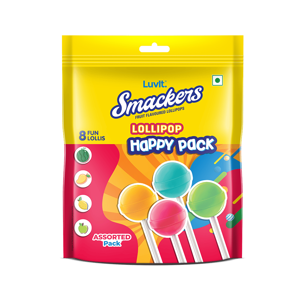 Luvit Smackers Fruit Pouch || 8 Pieces || 96 Grams