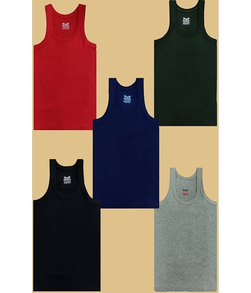 Hap Kings Pack of 5 Boys Cotton ( Multicolor )