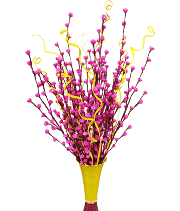 Fab n Style Rose Pink Artificial Flowers Bunch (16 Sticks)