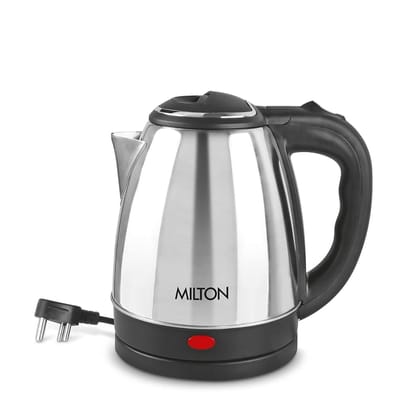 Milton Insta Electri Kettle 1.2 Stainless Steel , Silver | Power Indicator | 1500 Watts | Auto Cut-off | Detachable 360 Degree Connector | Boiler for Water Milton Insta Electri Kettle 1.2 Stainless Steel , Silver | Power Indicator | 1500 Watts | Auto Cut-off | Detachable 360 Degree Connector | Boiler for Water