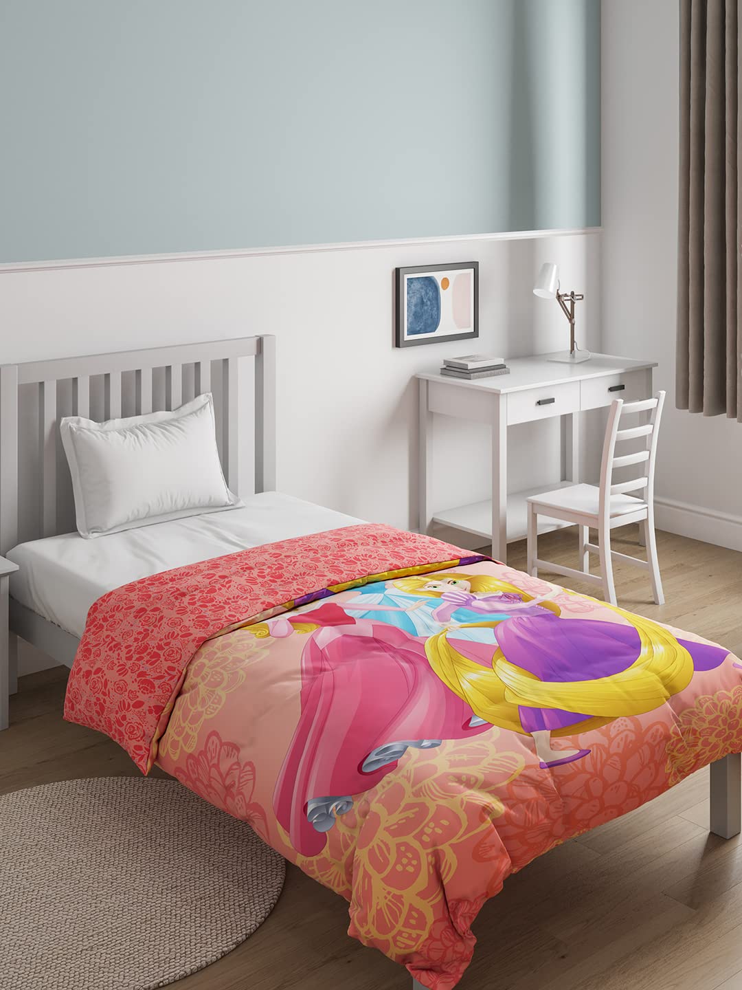 DDECOR - Kids Economy Collection 100% Cotton Conversational Pattern 136TC Single Quilt|152 CM X 229 CM| - Orange