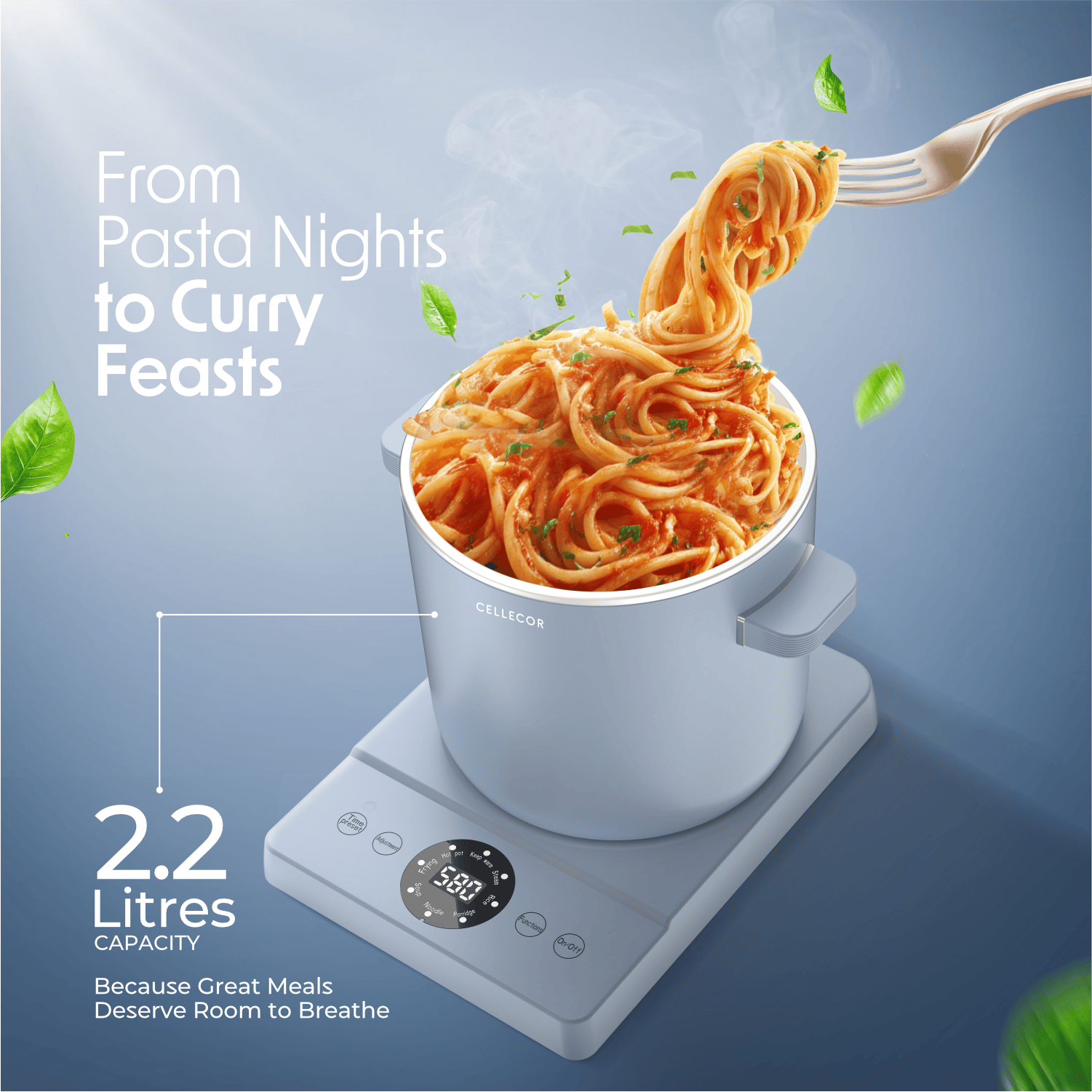 Cellecor CMK22 Cook Box Multi-Cook Kettle - 2.2L Cellecor CMK22 Cook Box Multi-Cook Kettle - 2.2L - Navy Blue