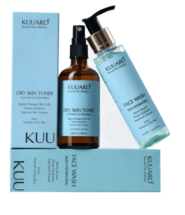Kuuard Dry Skin Face Wash And Dry Face Toner Combo | 120ml+100ml