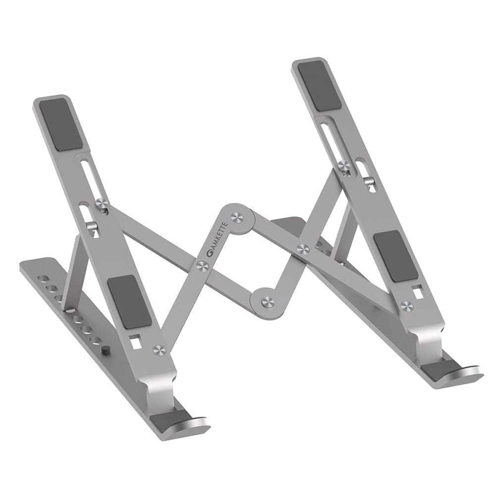 Amkette (702) Ergo Fold Alloy Laptop Stand Silver