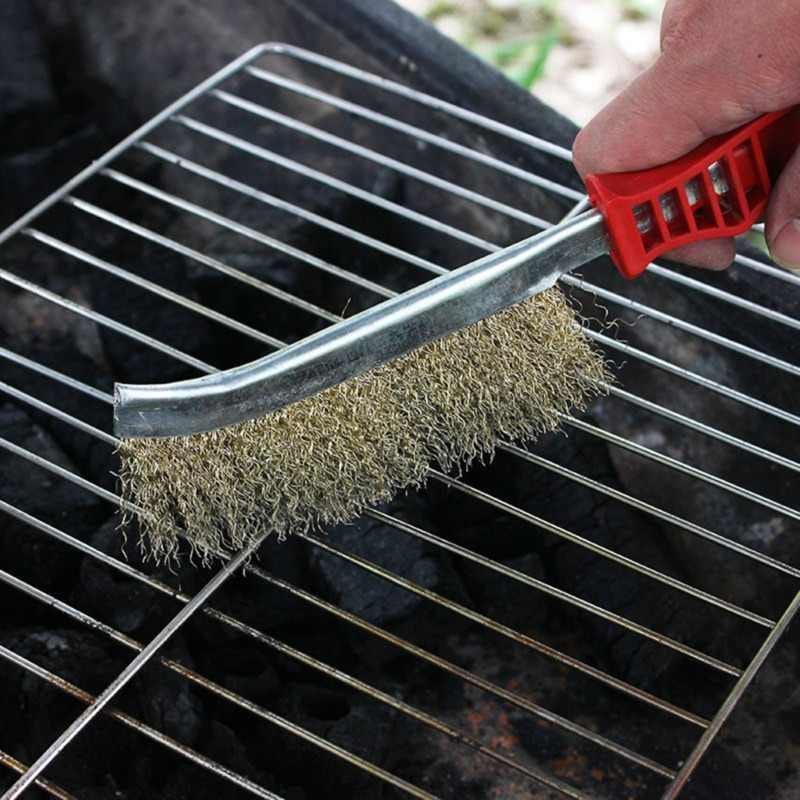 Stainless steel wire hand brush metal cleaner rust paint removing tool