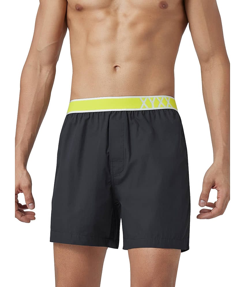 XYXX Pack of 1 Cotton Boxers For Men's ( Grey )