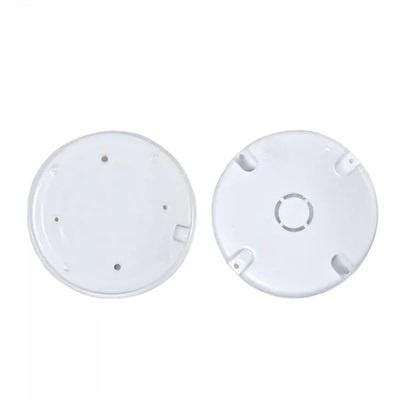 PVC Round Junction Box , Indoor/Outdoor with Nails , (5X5) For CCTV Cameras (White)