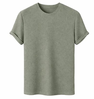 Solid Regular Fit Round Neck Half Sleeve Casual T-Shirt