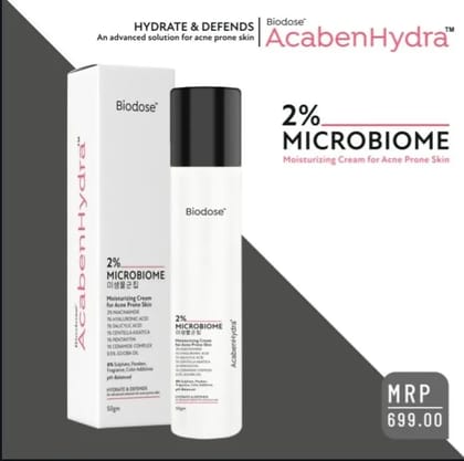 AcabenHydra Moisturizing Cream For Acne Prone Skin