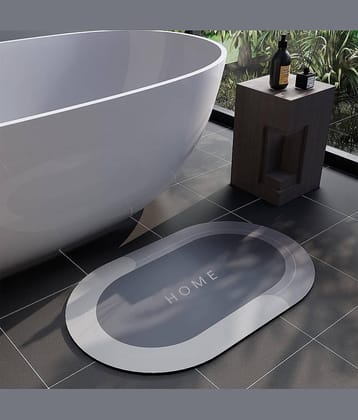 GEEO Anti-skid Rubber Bath Mat 40x60 cm ( Pack of 1 ) - Assorted