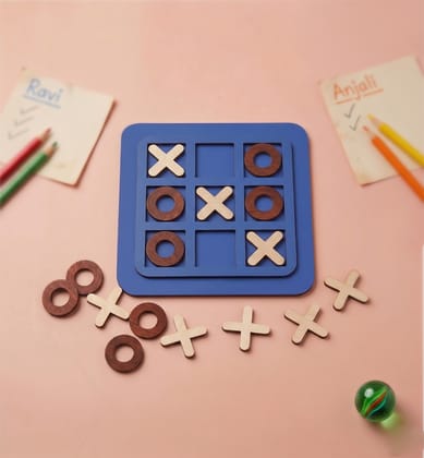 Handcrafted Wooden Tic Tac Toe (OX) Game – Small Size Travel Board Handcrafted Wooden Tic Tac Toe (OX) Game – Small Size Travel Board