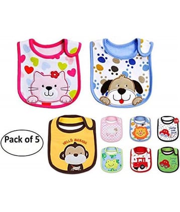 FOK Assorted Cotton Bibs - Set of 5