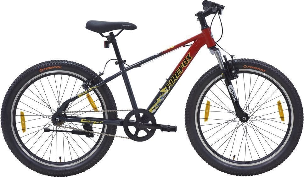 FIREFOX Tremor X 24V Mountain Cycle (Single Speed, Red, Only Front Suspension)