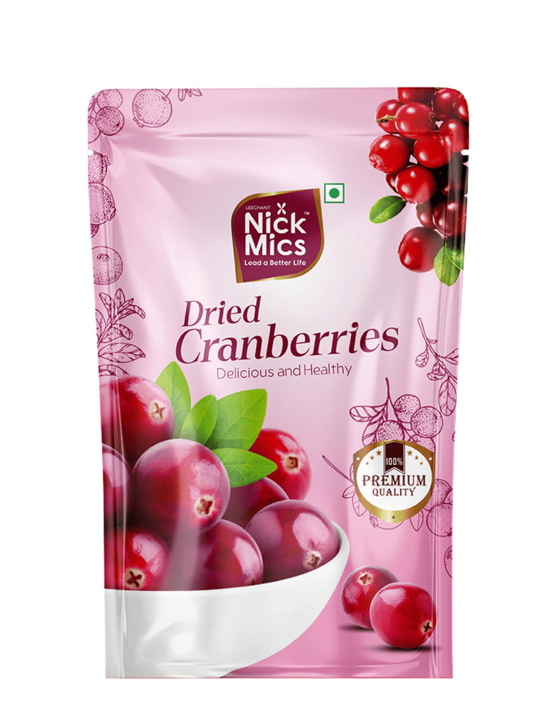 Nickmics Dried Cranberries-200g