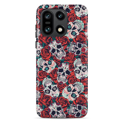WrapCart Skull 1 Armour Mobile Case | Double Layer Shockproof Glossy