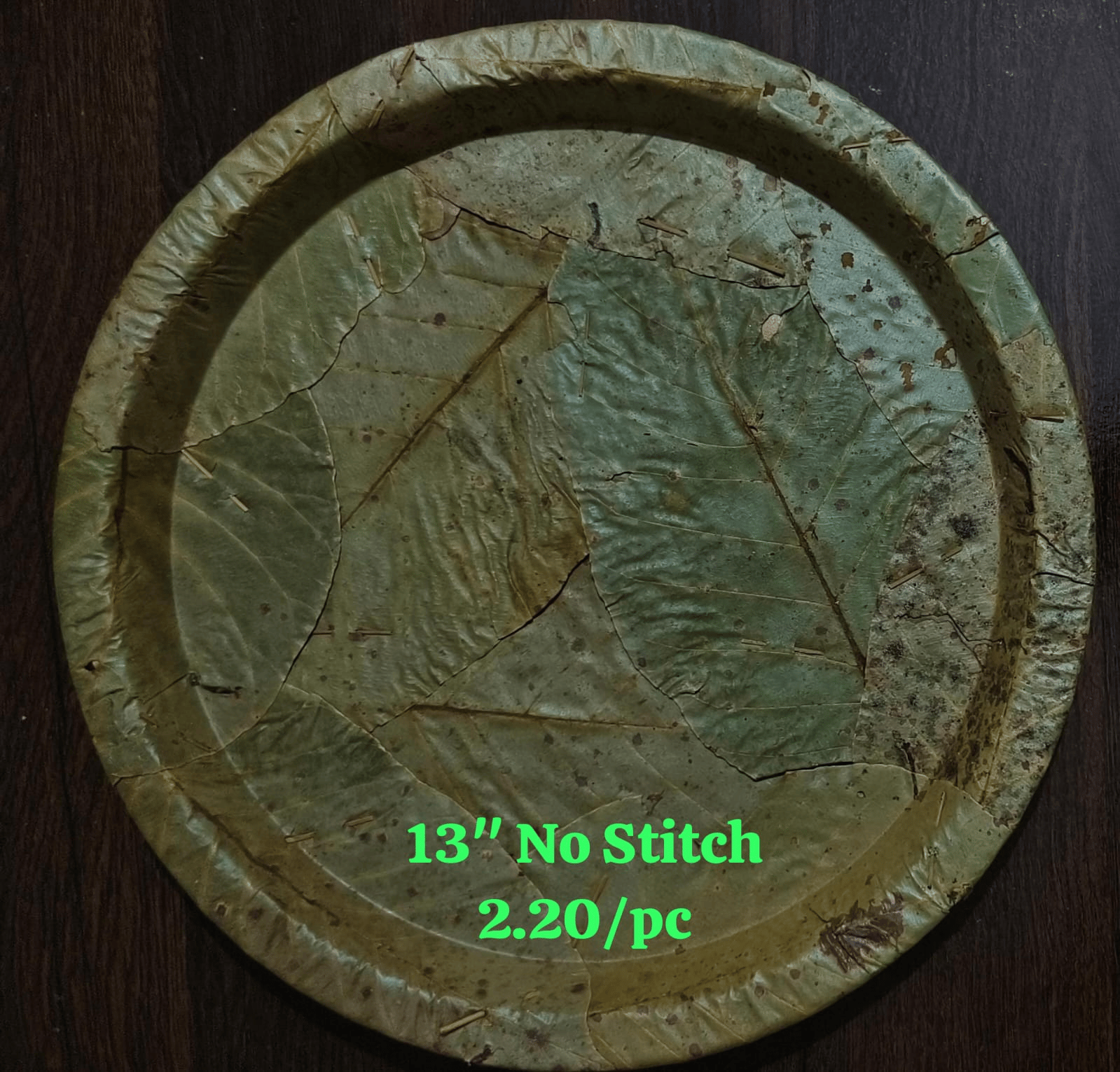 Natural Leaf Plate (13 inch) | Eco-Friendly & Biodegradable | Events & Catering