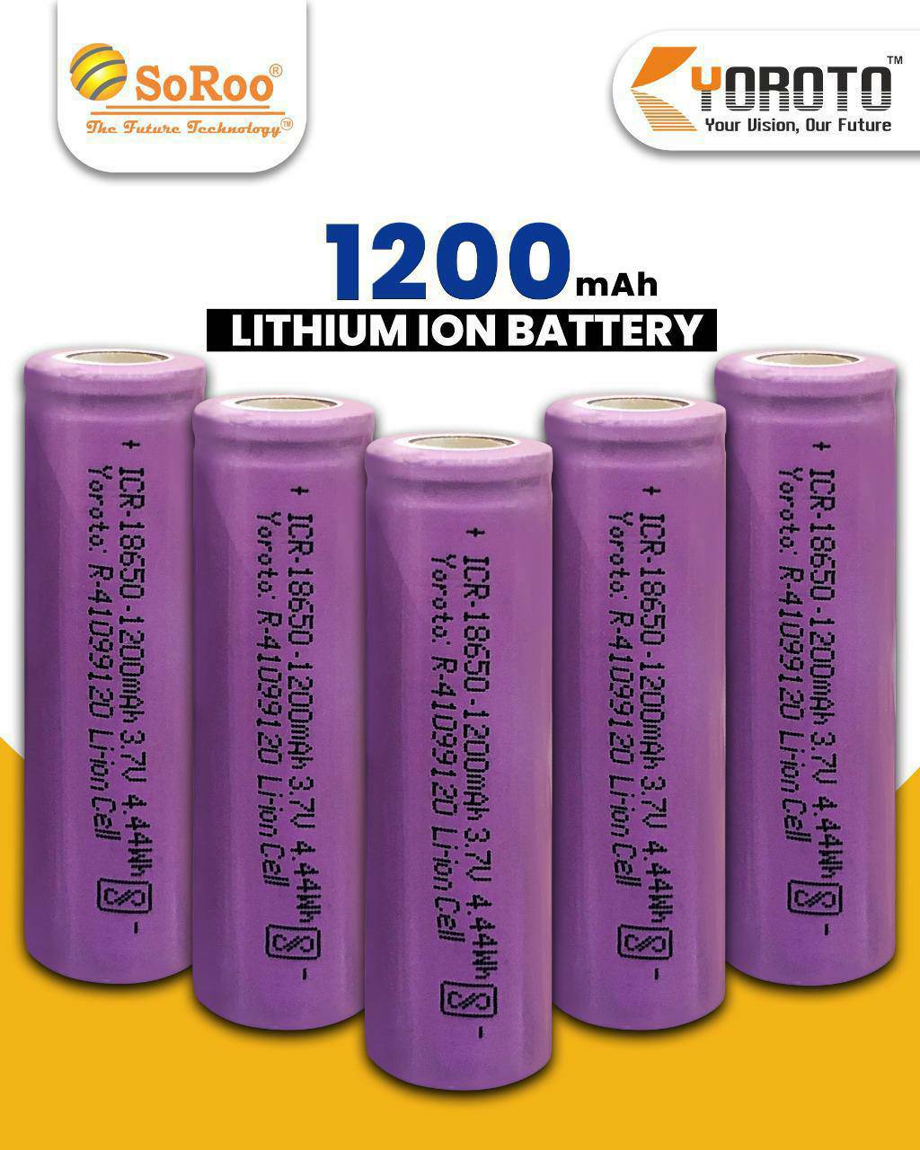 SoRoo 1200 MAH Battery (2 Pcs)