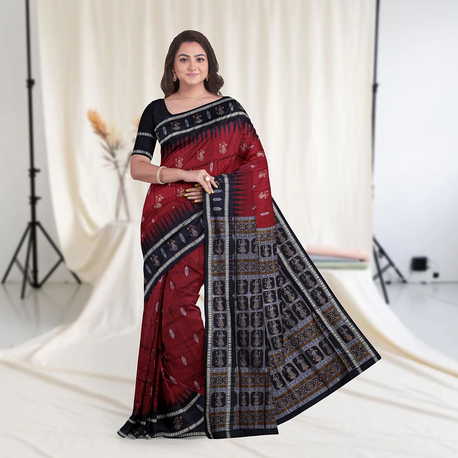 Doll Design Bomkai SIlk Saree