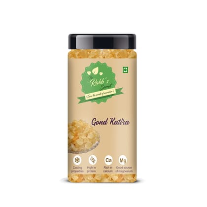 The Rabb's Secret Gond Katira Pure Organic Jar 150gm| Tragacanth Gum| Edible Gum (Gond Katira, 150gm)