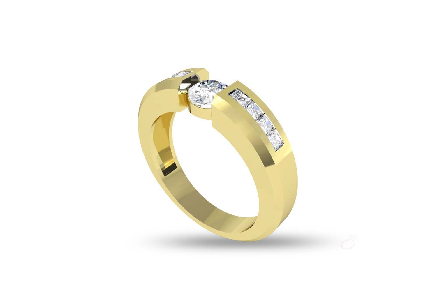 Minimalistic Men's Engagement Ring