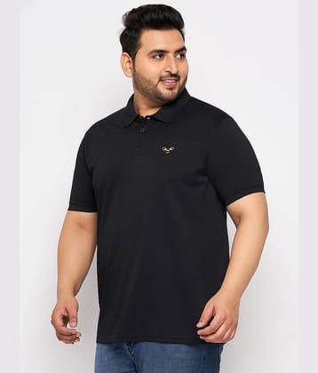 Auxamis Pack of 1 Cotton Blend Regular Fit Solid Half Sleeves Men's Polo T Shirt ( Navy )