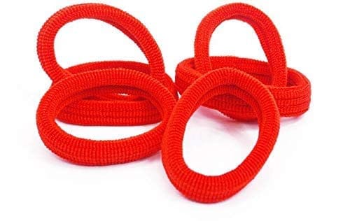 Nawani Hair Rubber Bands for Women/Girls -(RED - Pack of 50 pcs)