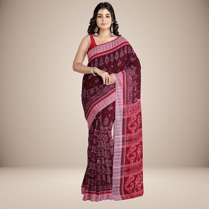 Handwoven Sambalpuri Cotton Saree (Copy) Handwoven Sambalpuri Cotton Saree (Copy)