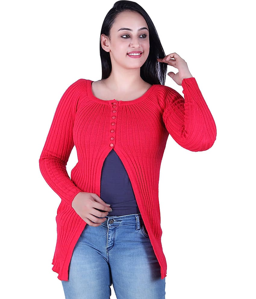 Ogarti Woollen Shrugs - Pink