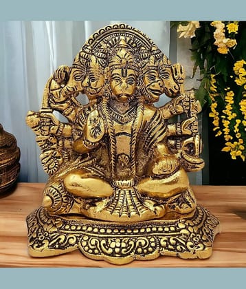 NAVYAKSH Iron Lord Hanuman Idol ( 12 cm )