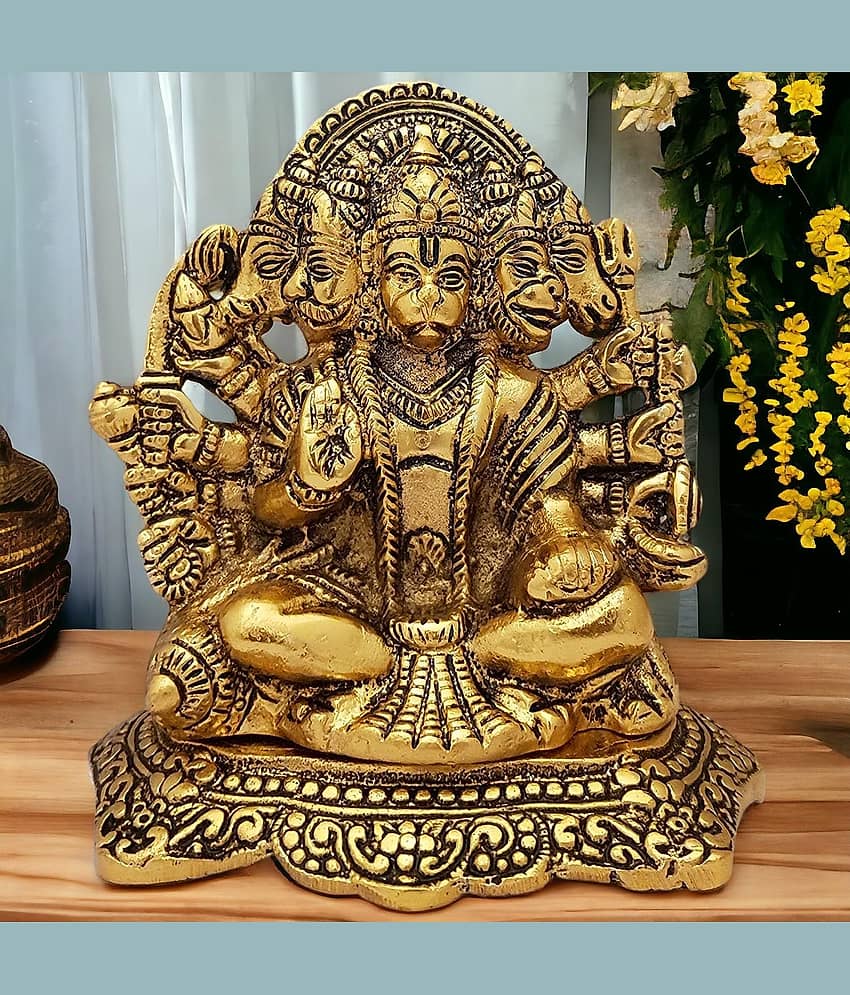 NAVYAKSH Iron Lord Hanuman Idol ( 12 cm )