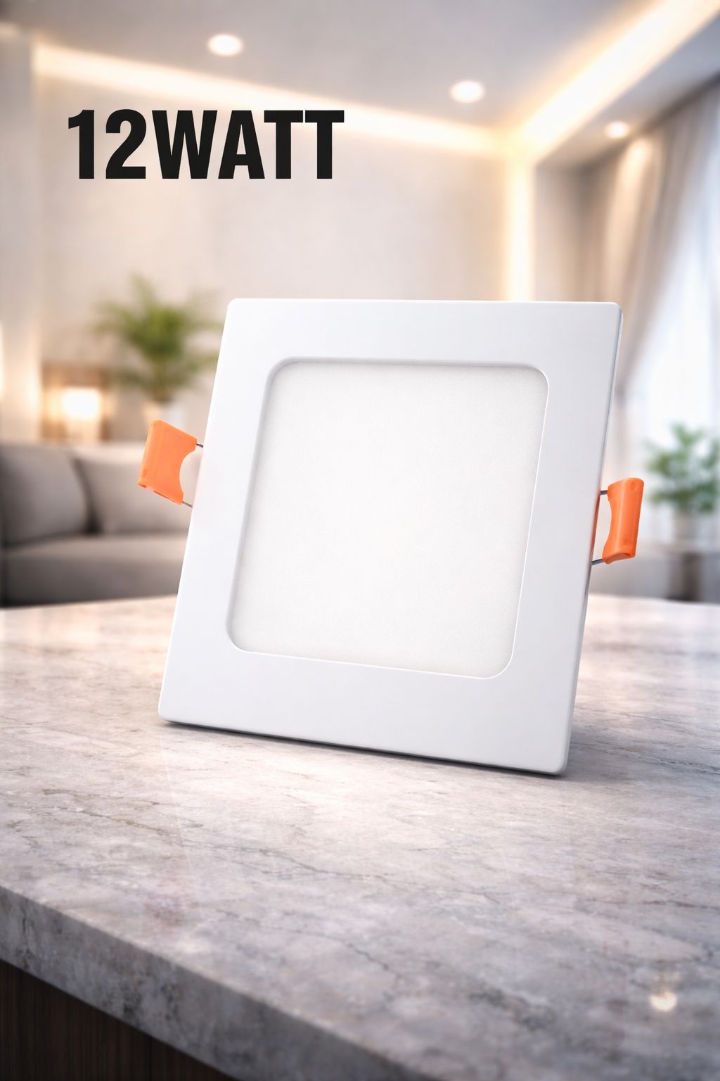 SPARKWORLD 12W Square LED Panel Light White Light | Recessed Ceiling Light for Home, Office & Shops
