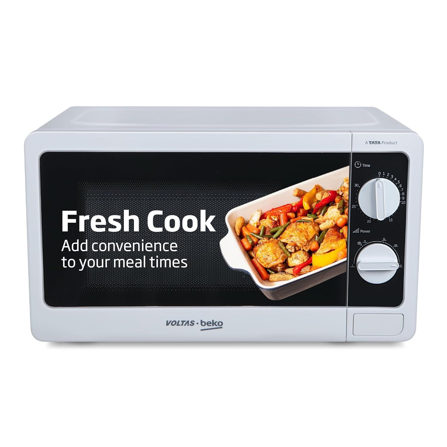 Voltas Beko, A Tata Product 20L, 700W smart solo Microwave oven (MS20MPW10, White | with Anti bacterial Inner Cavity and Large Turntable) Voltas Beko, A Tata Product 20L, 700W smart solo Microwave oven (MS20MPW10, White | with Anti bacterial Inner Cavity
