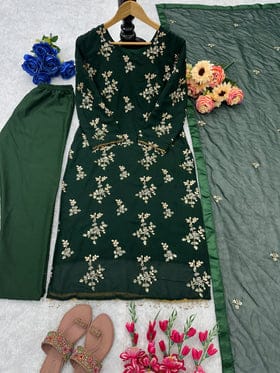 Party Wear Beautiful Top And Bottom With Fancy Dupatta Party Wear Beautiful Top And Bottom With Fancy Dupatta