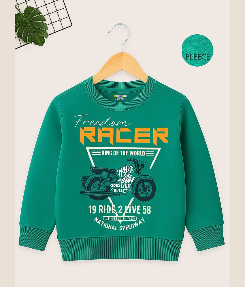 Kuchipoo Pack of 1 Boys Cotton Blend Sweatshirt ( Green )