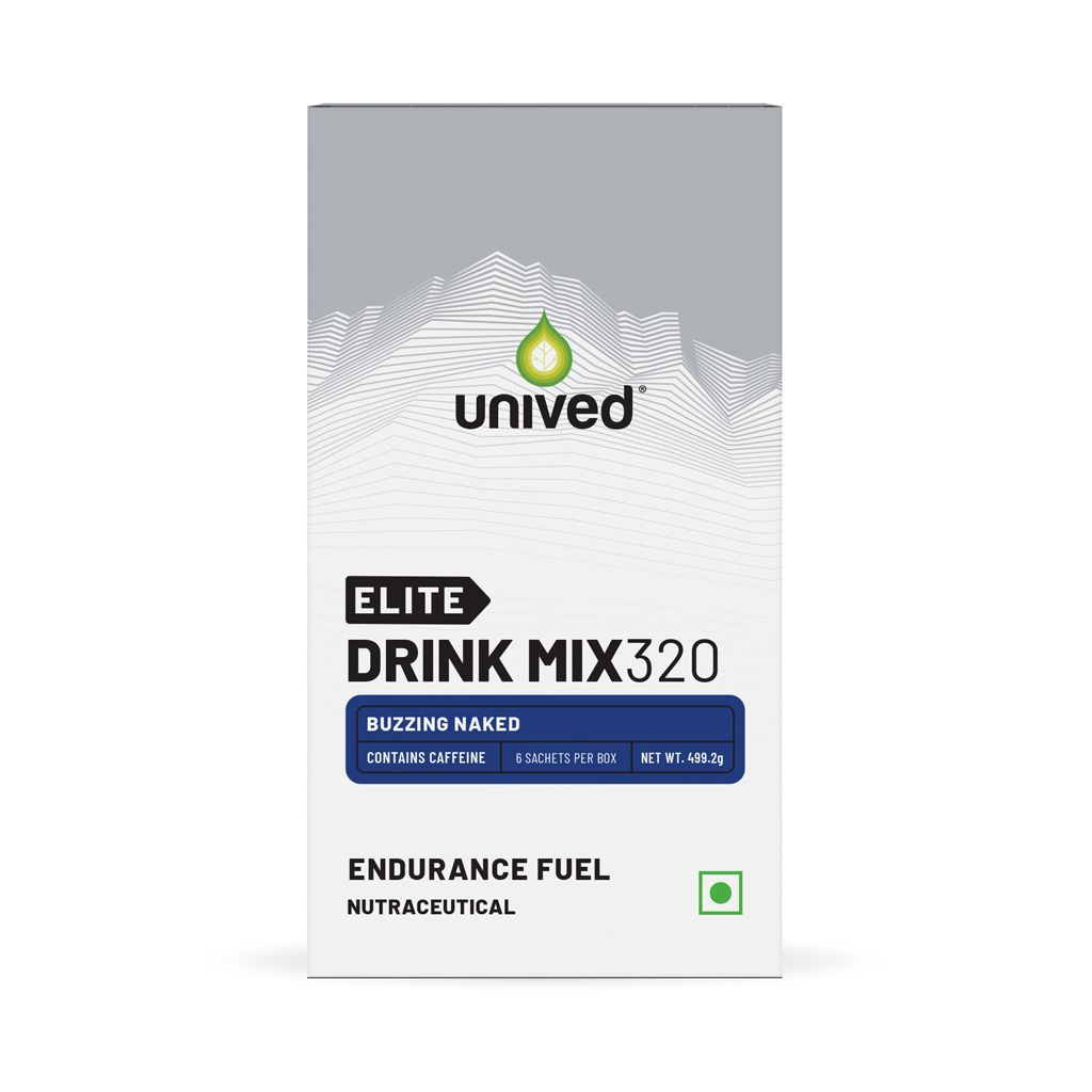 Unived Elite Drink Mix 320 for Endurance, Focus & Hydration Buzzing Naked