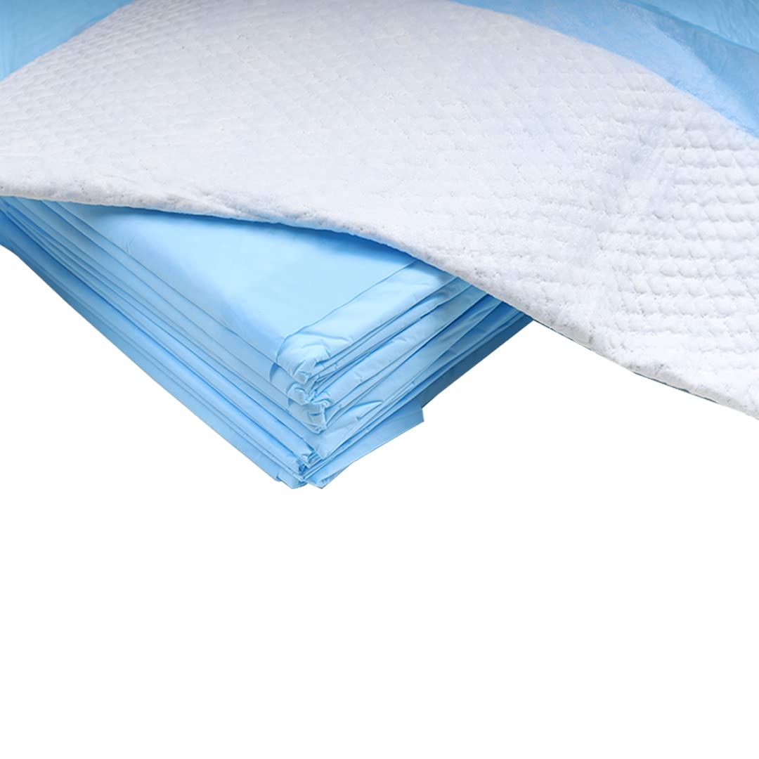 FAIRBIZPS Disposable Underpads Large Size - 10 Pcs. (60*90 CMS) Light Blue