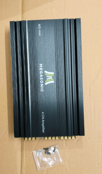 Megasonic Brand 4 Channel Amplifier With Wiring
