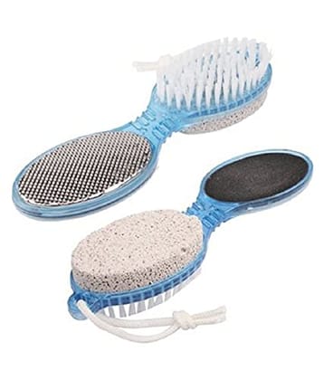 Elecsera Foot File With Pedicure Brush(4 in 1) Pack of 2 (Multicolor)