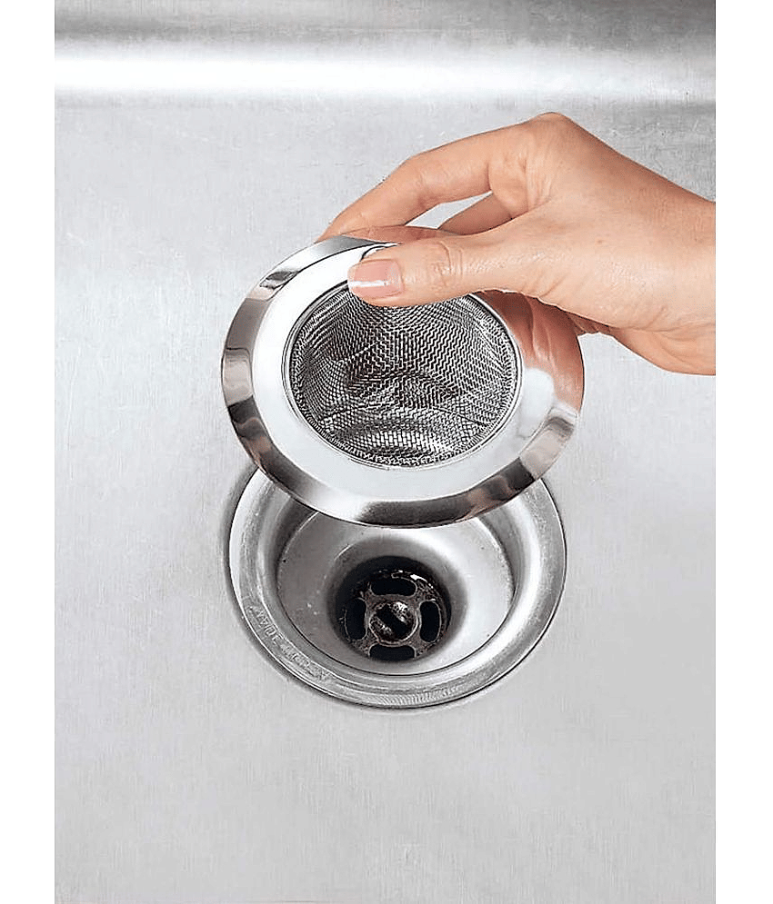 Stainless Steel Kitchen Strainer Sink Jali, Drain Basin Basket Filter Stopper Drainer, 9 cm