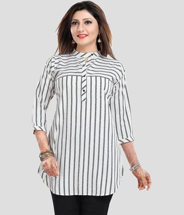 Meher Impex - Navy Blue Crepe Women's Tunic ( Pack of 1 )