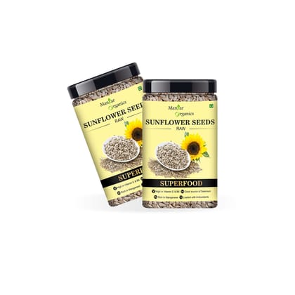 ManHar Organics Sunflower Seeds 475gm Jar For Eating - AAA Grade |Protein and Fiber Rich Superfood|( pack of 2, 475gm each ) ManHar Organics Sunflower Seeds 475gm Jar For Eating - AAA Grade |Protein and Fiber Rich Superfood|( pack of 2, 475gm each )