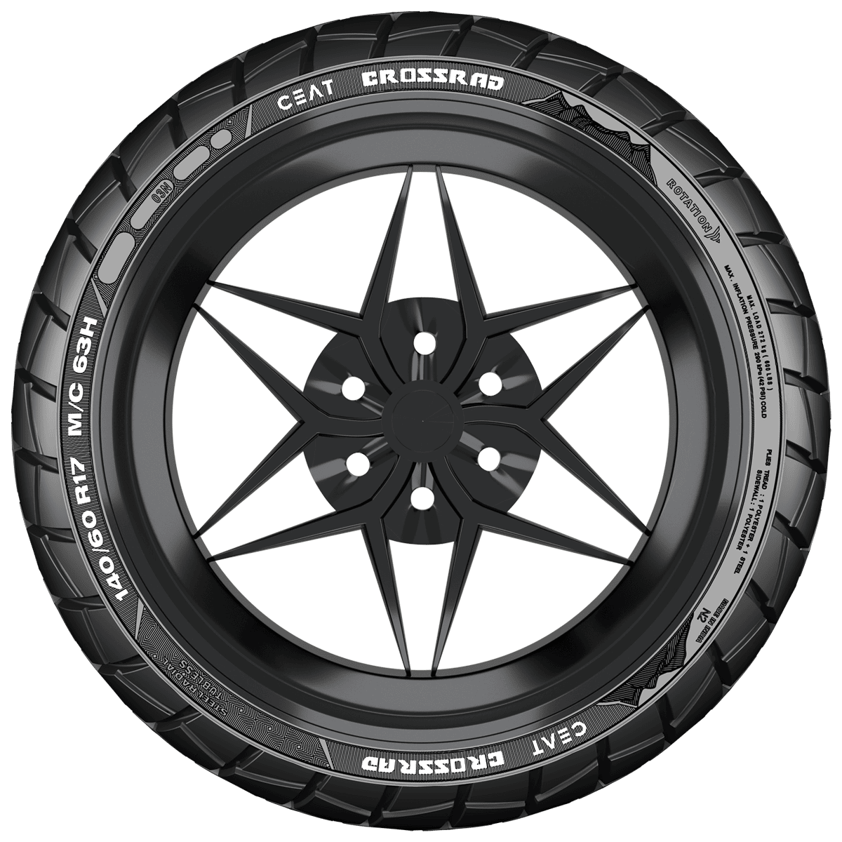 CEAT 140/60R17 CROSSRAD TL 63H