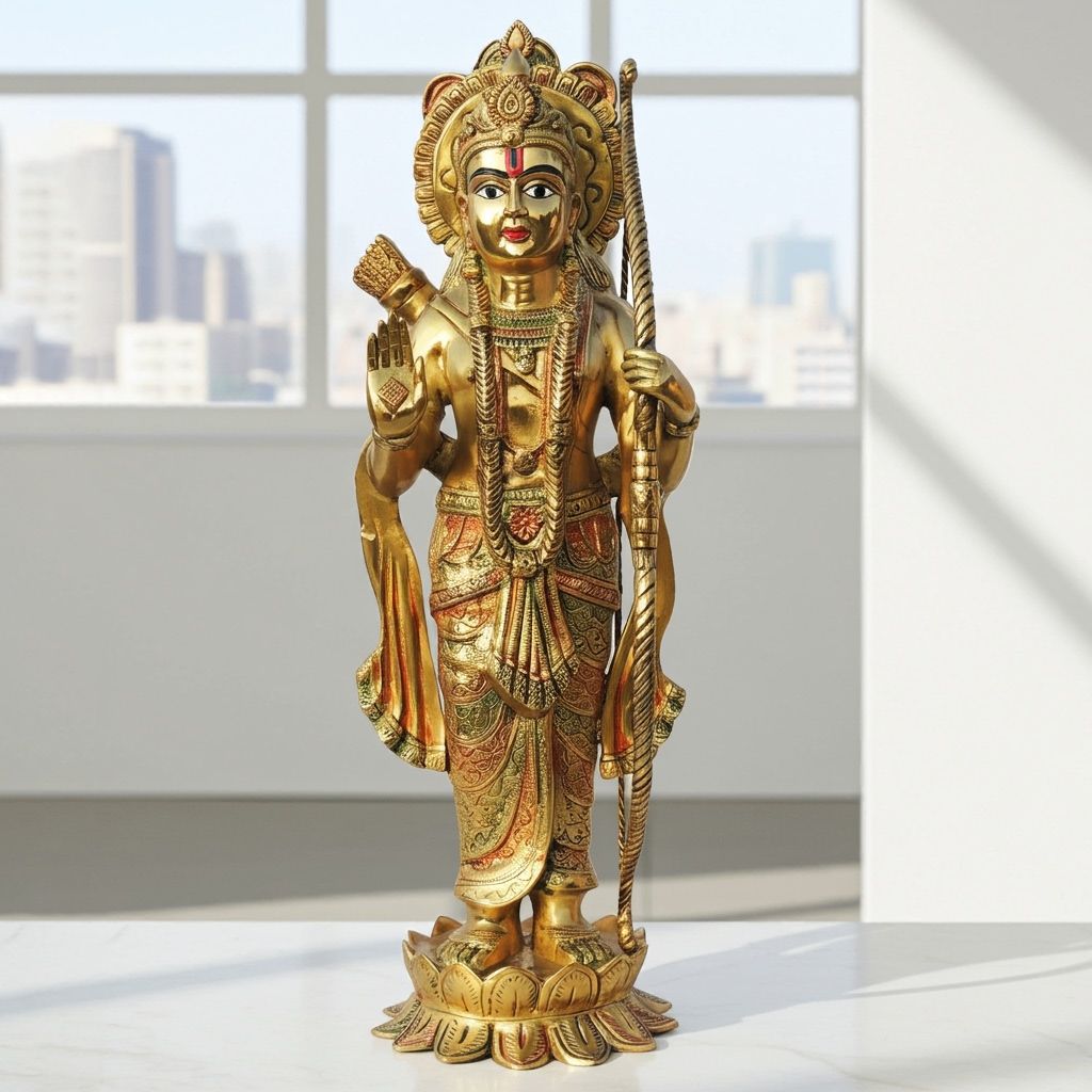 Brass Showpiece Ram Ji Statue Idol (BSMAS1419 R)
