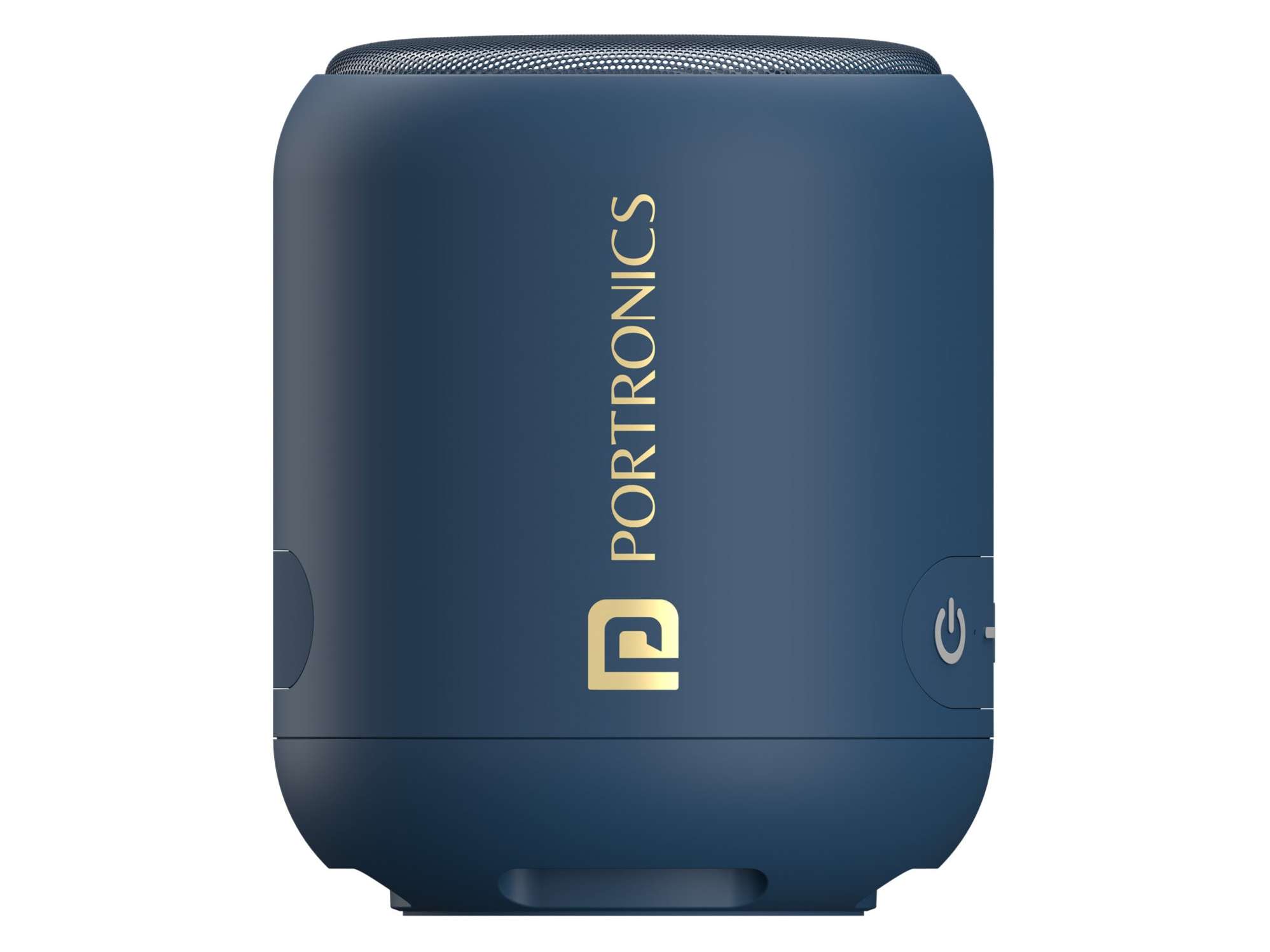 Portronics SoundDrum 1 12W TWS Portable Bluetooth Speaker with Powerful Bass, Bluetooth 5.3V, 360 Surround Sound, USB Drive in, Type C Fast Charging - Blue