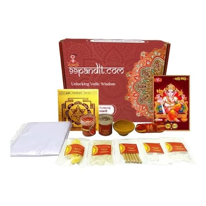 Vedic Buddh Graha Shanti Puja Samagri Kit 17 Items