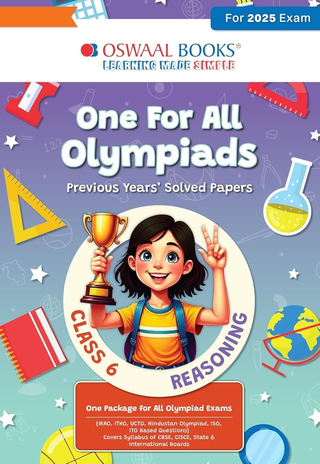Oswaal One for all Olympiads guide Previous year paper Reasoning Class 6 2025 edition with ito based question olympiad syllabus based questions [Paperback] Oswaal