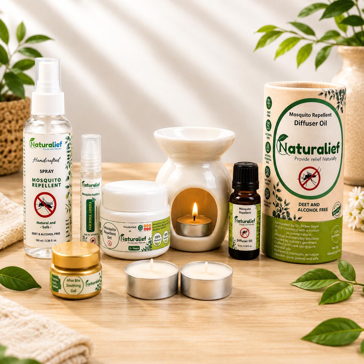 Naturalief 6-in-1 Mosquito Repellent Kit