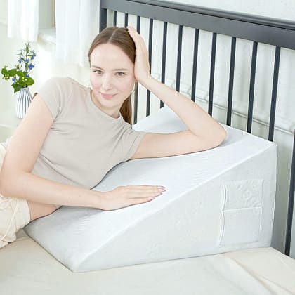 COIRFIT Wedge Back Support Cushion Pillow with Cool Gel Infused Memory Foam (1 Pillow) COIRFIT Wedge Back Support Cushion Pillow with Cool Gel Infused Memory Foam (1 Pillow)