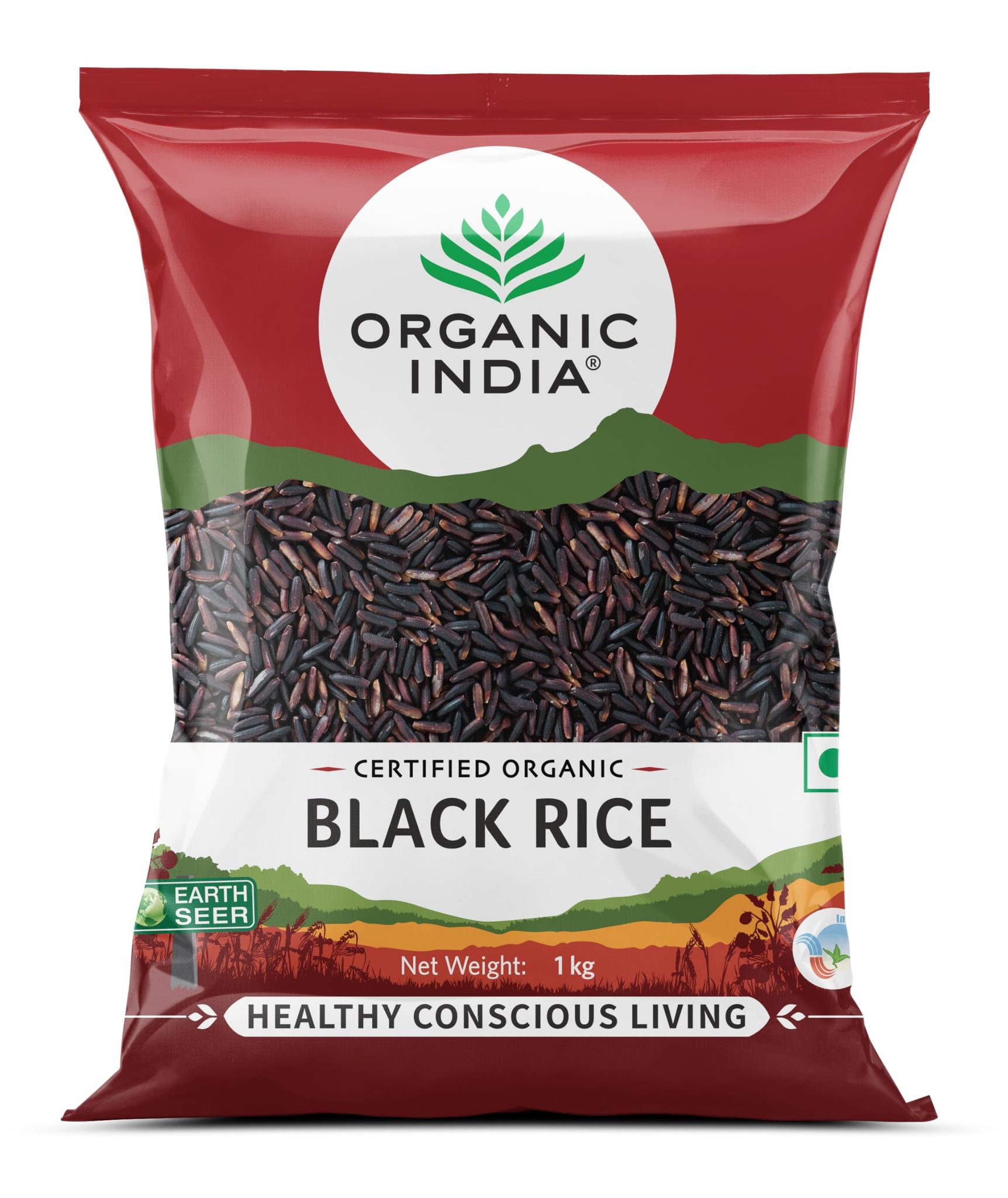 ORGANIC INDIA Rich in Iron & Balancing Weight Organic Black Rice 1Kg
